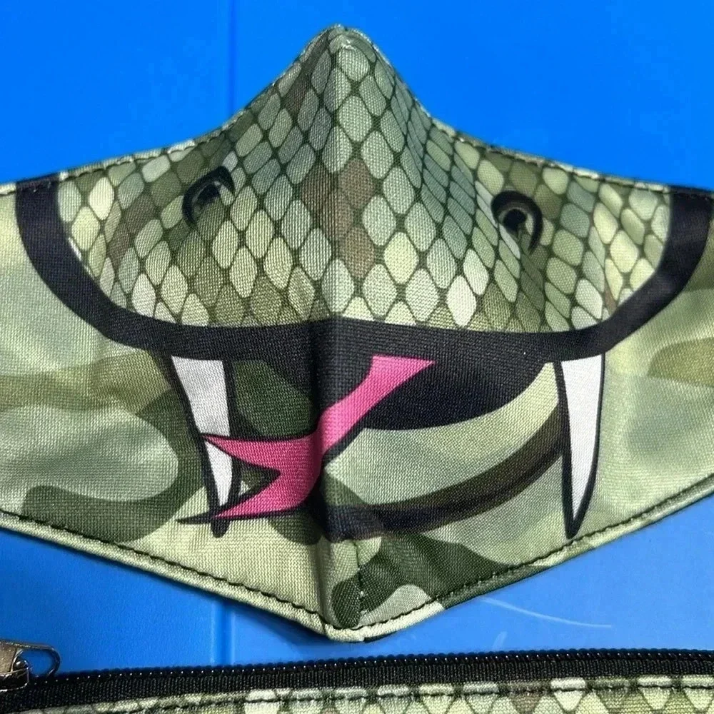 Snake mouth Halloween kids face‎ mask with pouch